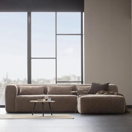 Bean melange sofa right ottoman