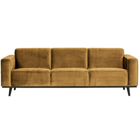 Statement 3-seater velvet sofa