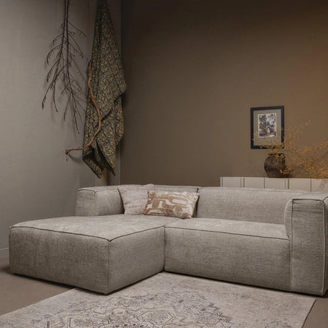 Bean left melange corner sofa