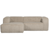 Bean left-hand corduroy corner sofa