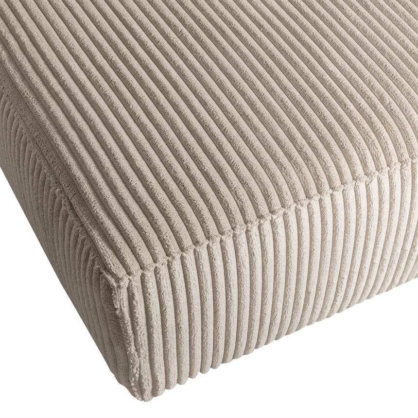 Bean left-hand corduroy corner sofa