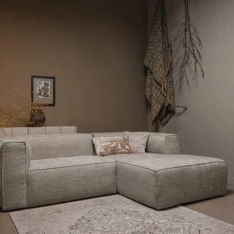 Bean right-hand melange corner sofa