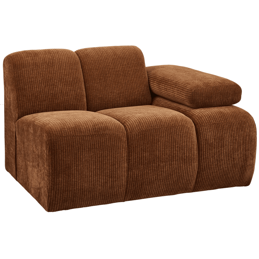 Mojo jobbos kordbársony 1 személyes kanapéelem