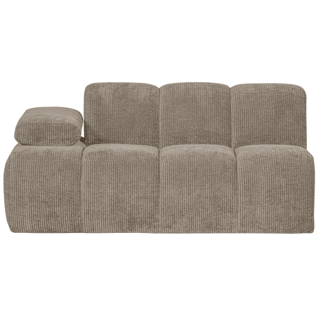 Mojo balos kordbársony 1.5 személyes kanapéelem