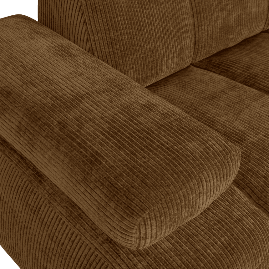 Mojo balos kordbársony 1.5 személyes kanapéelem