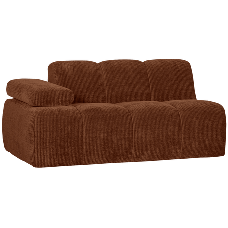 Mojo balos kordbársony 1.5 személyes kanapéelem