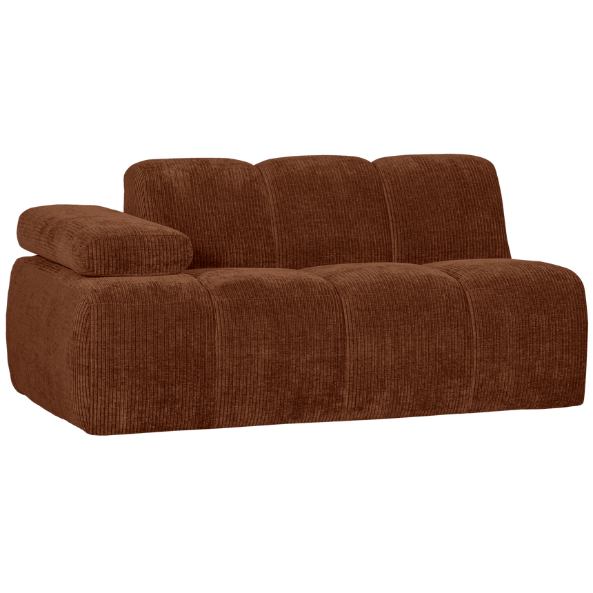 Mojo balos kordbársony 1.5 személyes kanapéelem