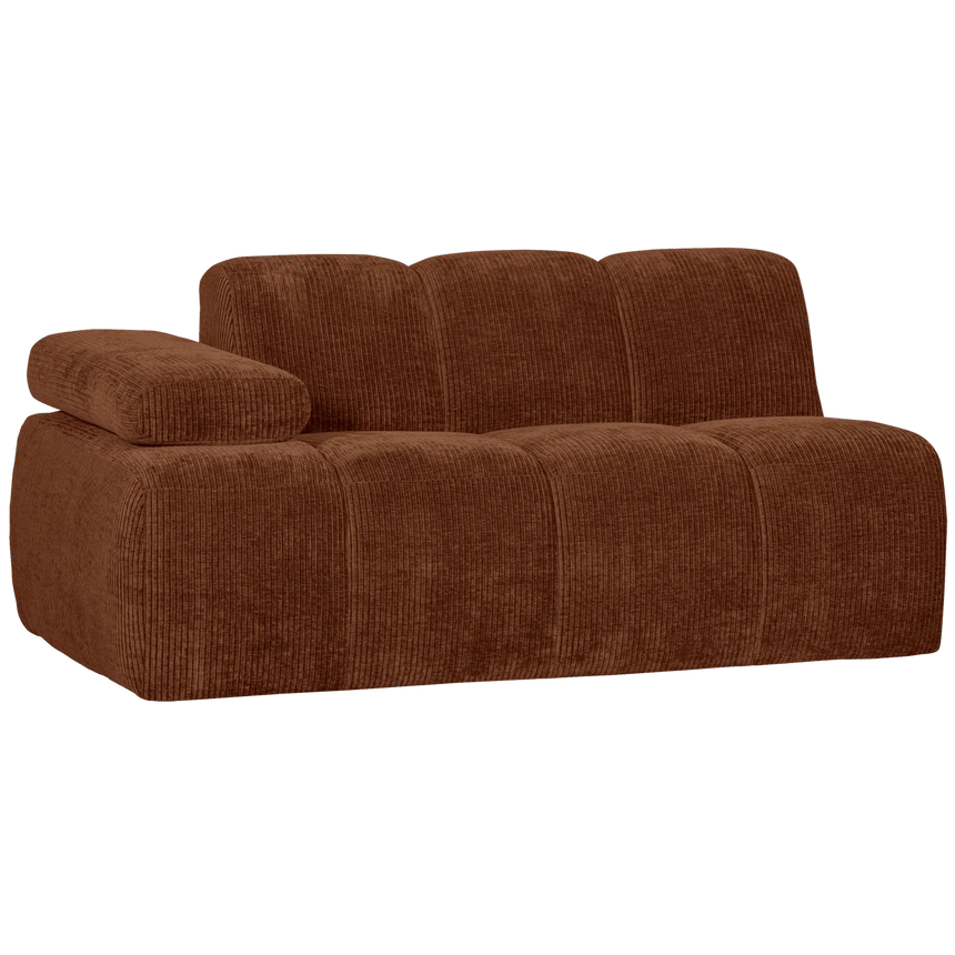 Mojo balos kordbársony 1.5 személyes kanapéelem