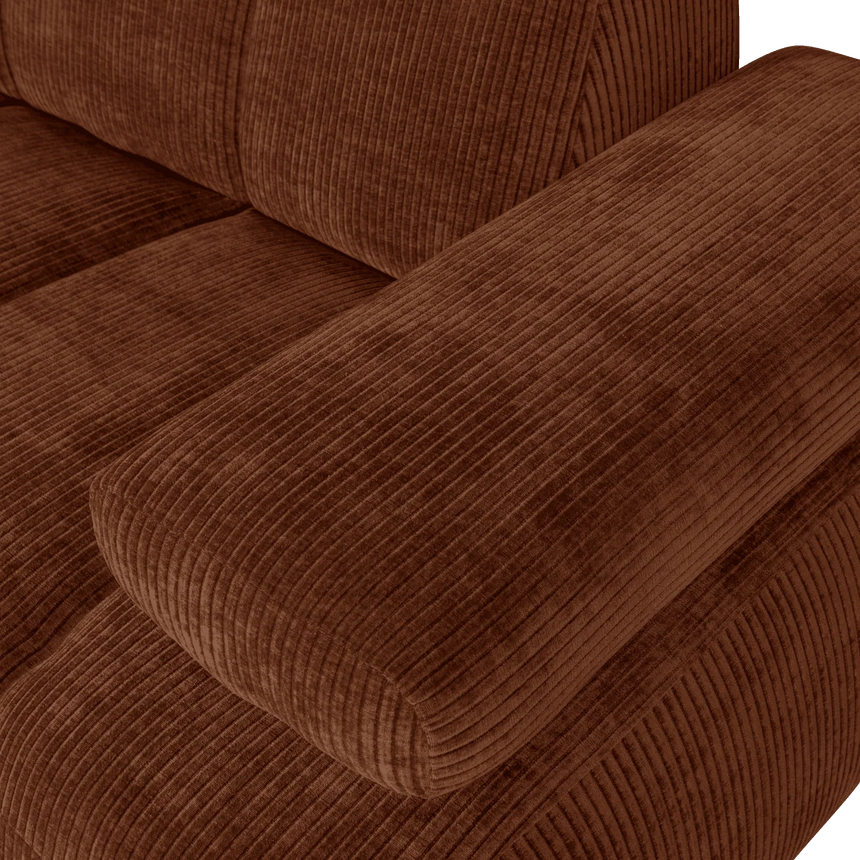 Mojo jobbos kordbársony 1.5 személyes kanapéelem