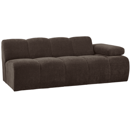 Mojo jobbos kordbársony 2 személyes kanapéelem