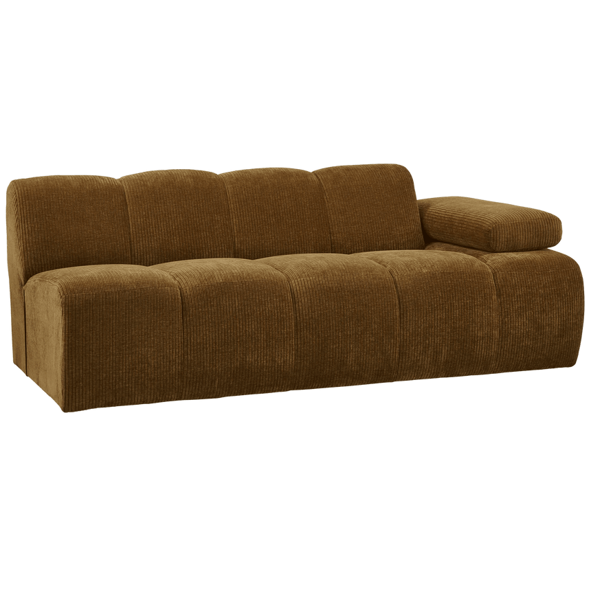 Mojo jobbos kordbársony 2 személyes kanapéelem