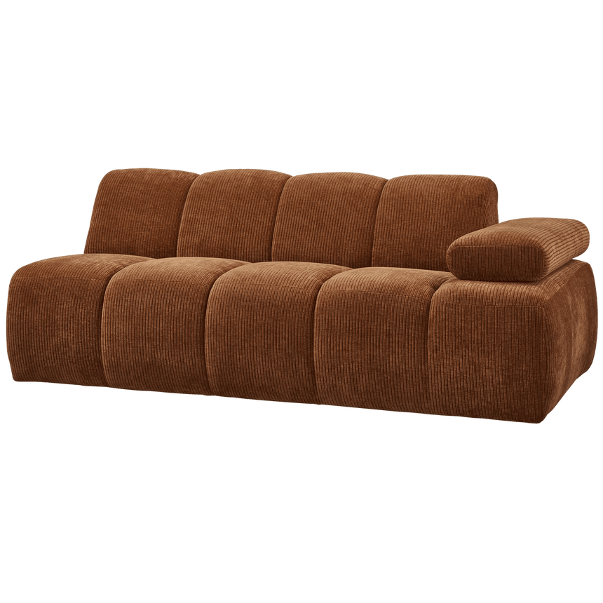 Mojo jobbos kordbársony 2 személyes kanapéelem