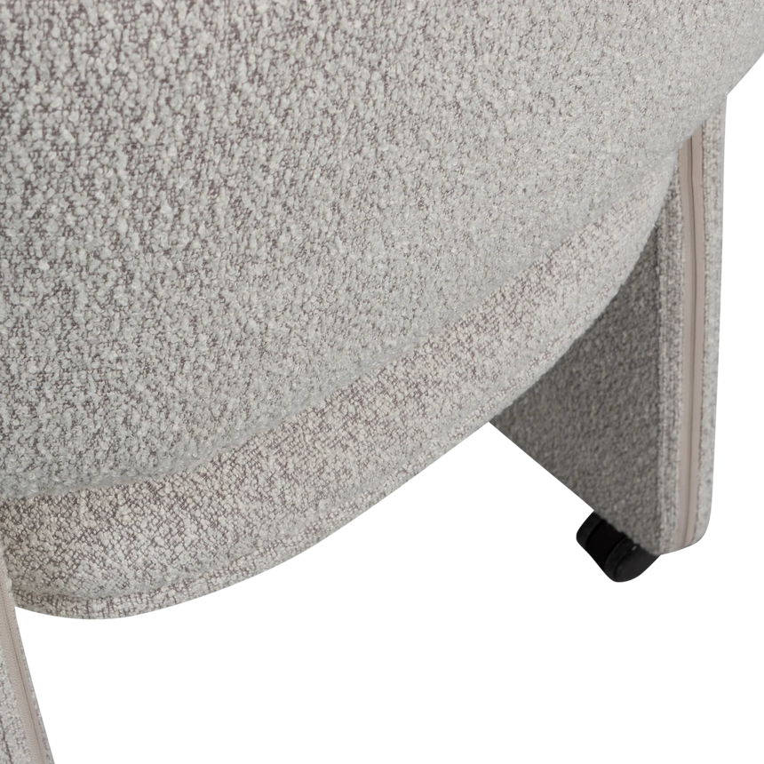 Lyric fabric rolling chair