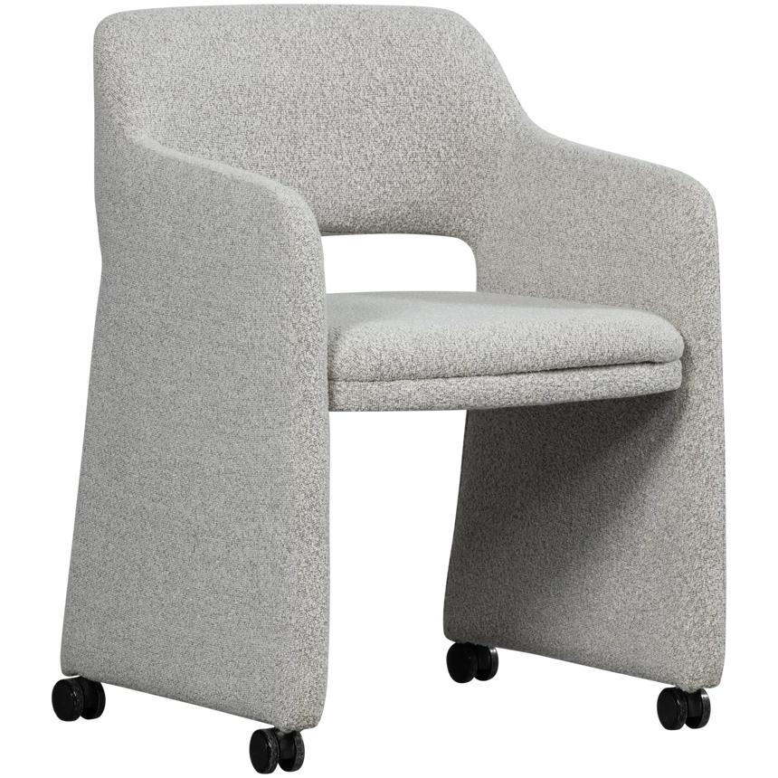 Lyric fabric rolling chair