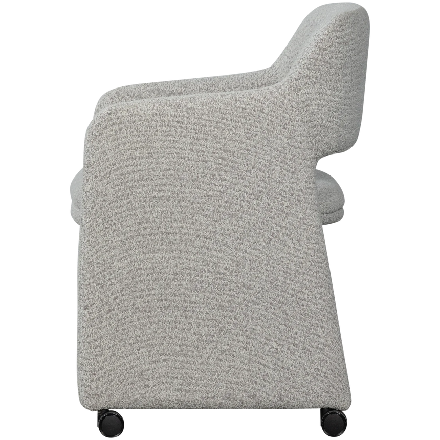 Lyric fabric rolling chair