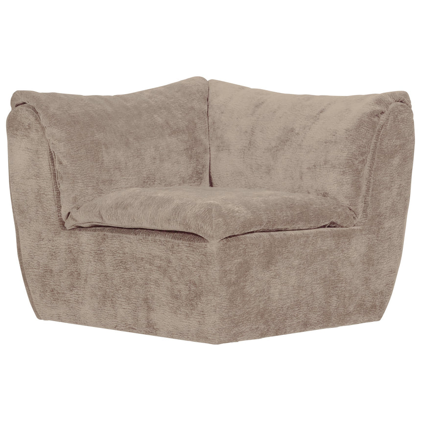 Baggy sarokkanapé elem 3D chenille homok