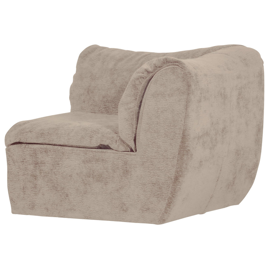 Baggy sarokkanapé elem 3D chenille homok