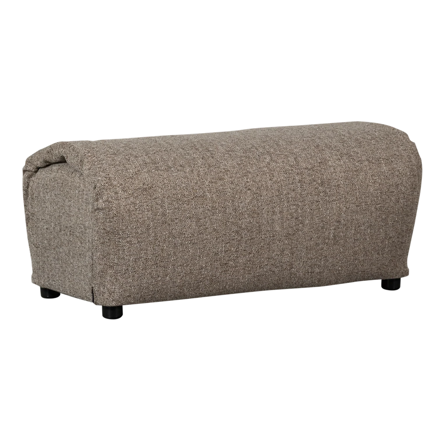 Baggy woven chenille pouf
