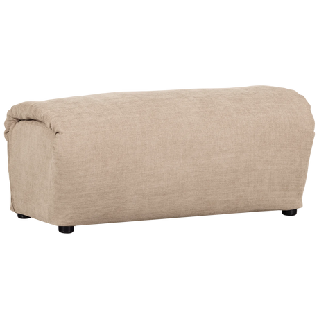 Baggy woven chenille pouf