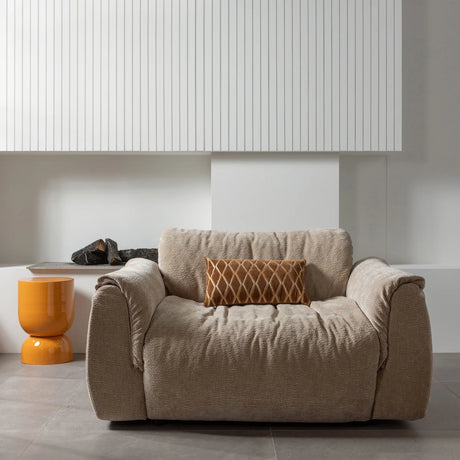 Baggy chenille armchair