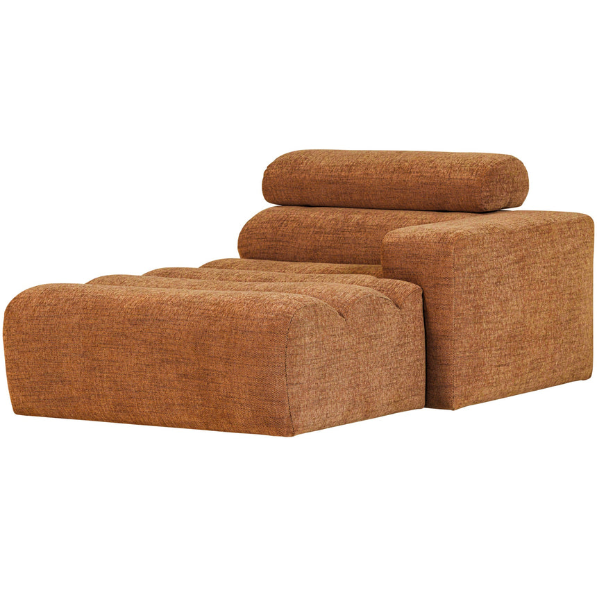 Novi jobb oldali chaise longue elem narancs melange