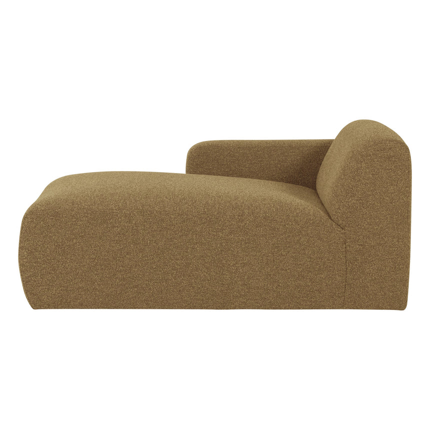 Mojo Base Chaise Longue Elem Bal Bouclé Sárgásbarna