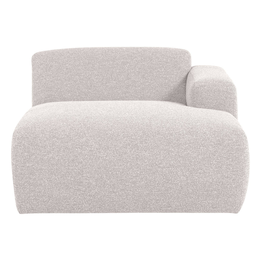 Mojo Base jobbos chaise longue elem bouclé ekrü