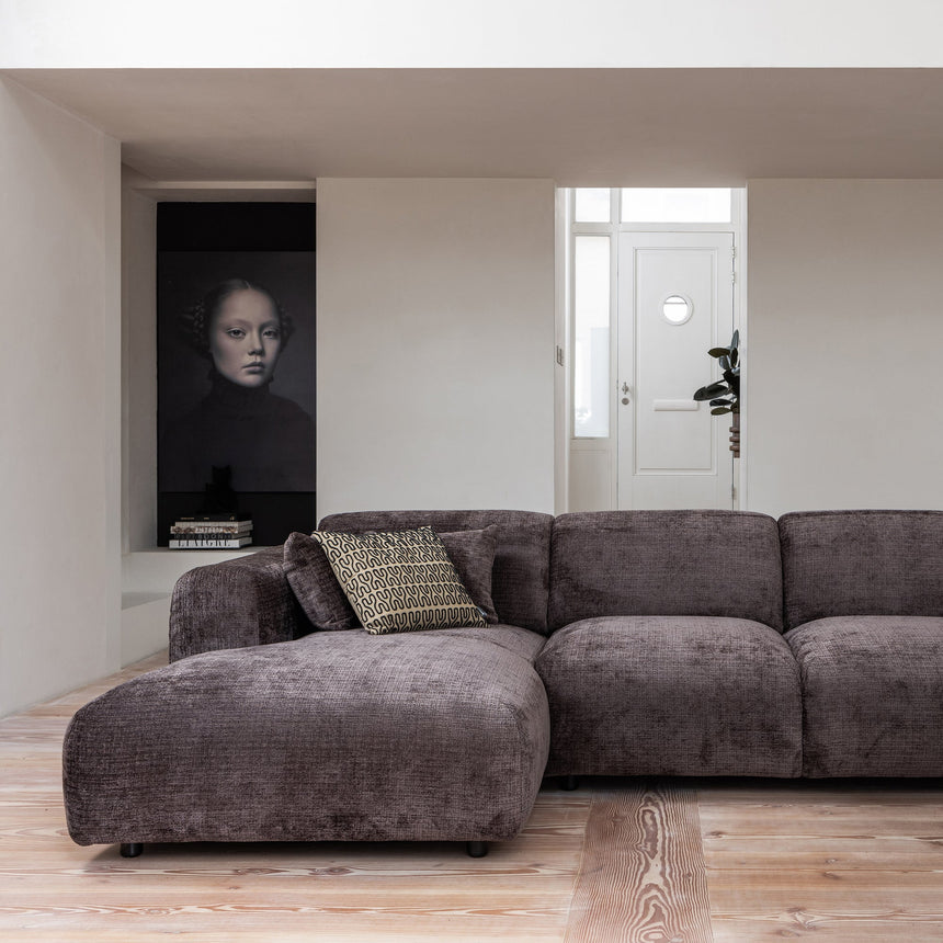 Cloud sarokkanapé bal chenille meleg barna
