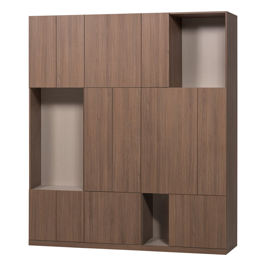 Build fali szekrény kombináció 188 cm tölgy dekor barna