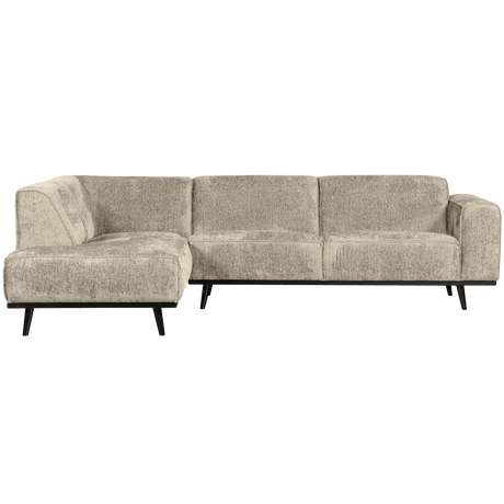 Statement left-hand velvet corner sofa