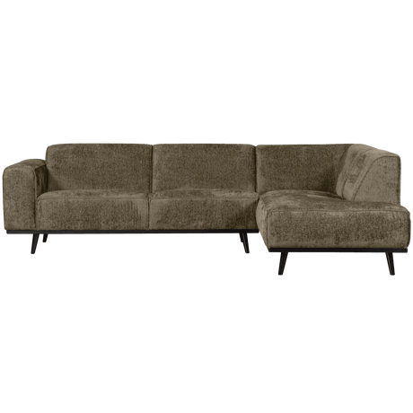 Statement right-hand velvet corner sofa