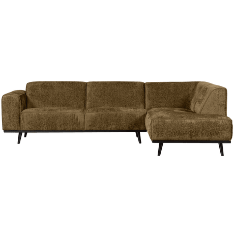 Statement right-hand velvet corner sofa
