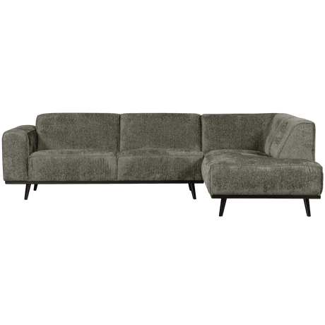Statement right-hand velvet corner sofa