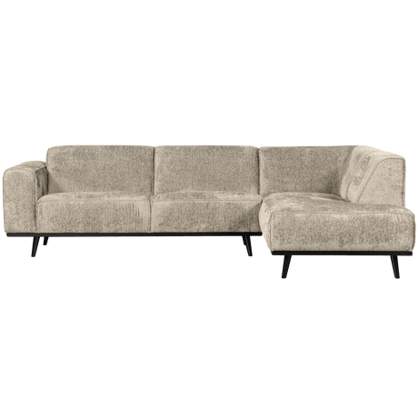 Statement right-hand velvet corner sofa