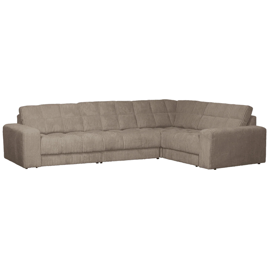 Second Date balos kordbársony sarokkanapé - Dutch Home