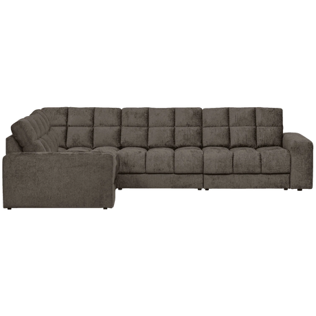 Second Date balos bársony sarokkanapé - Dutch Home