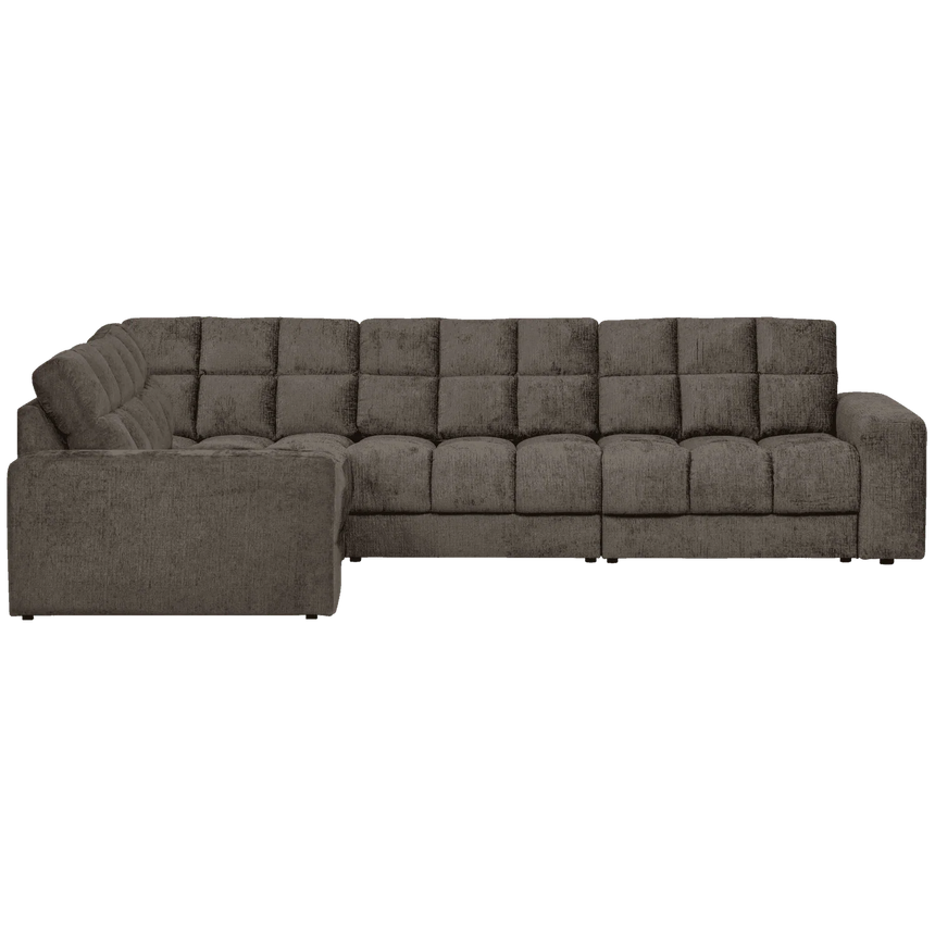 Second Date balos bársony sarokkanapé - Dutch Home