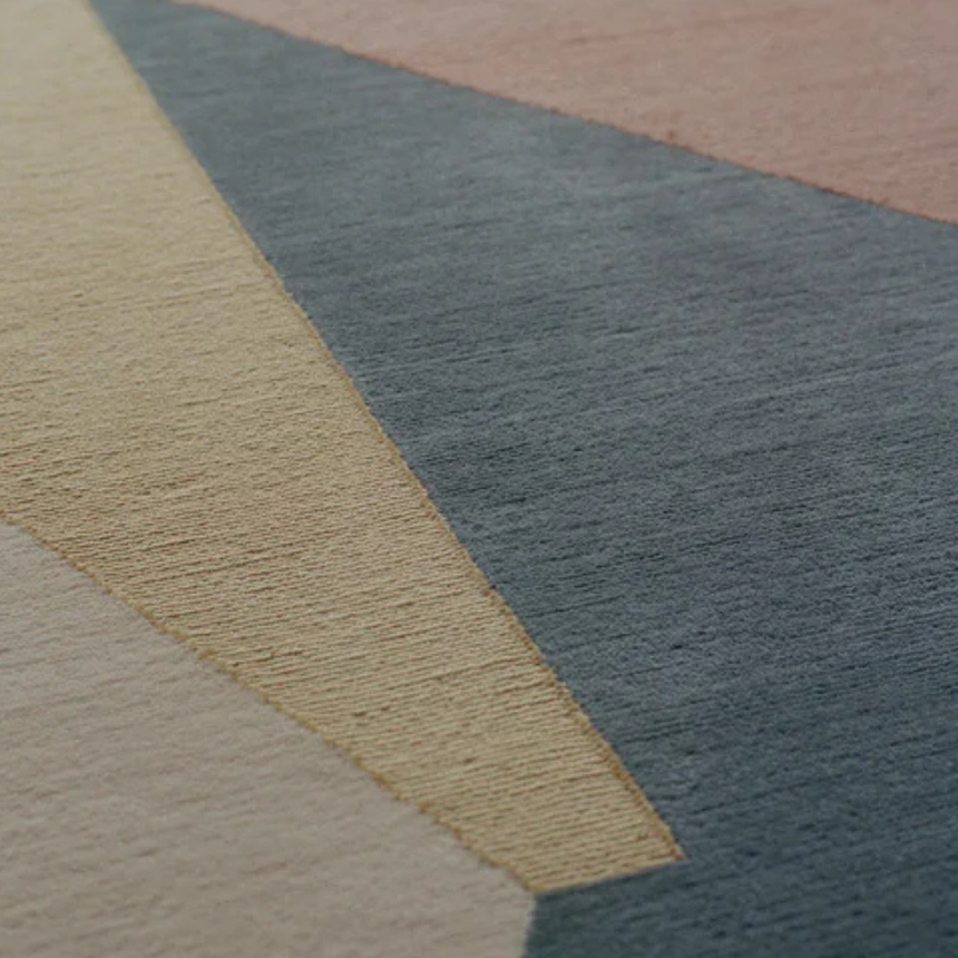 Muted Frontier wool rug