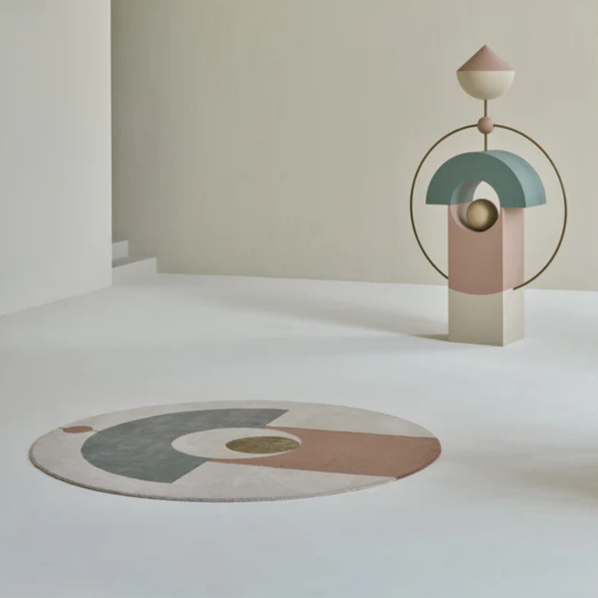 Muted Frontier wool rug