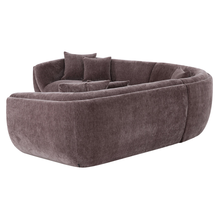 Gianelle 5 személyes sarokkanapé – Texturált kárpittal és kőris furnér vázzal