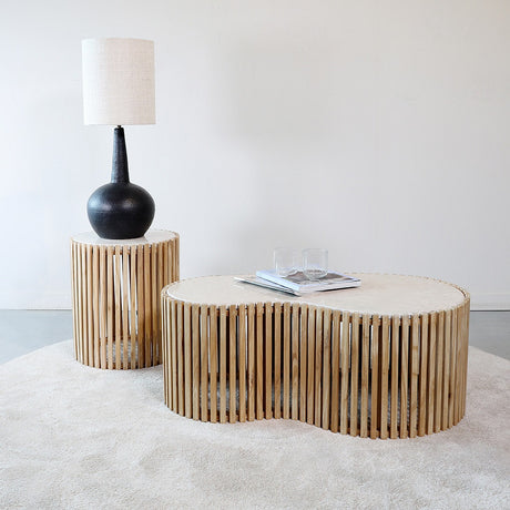 Infinity marble side table Ø40