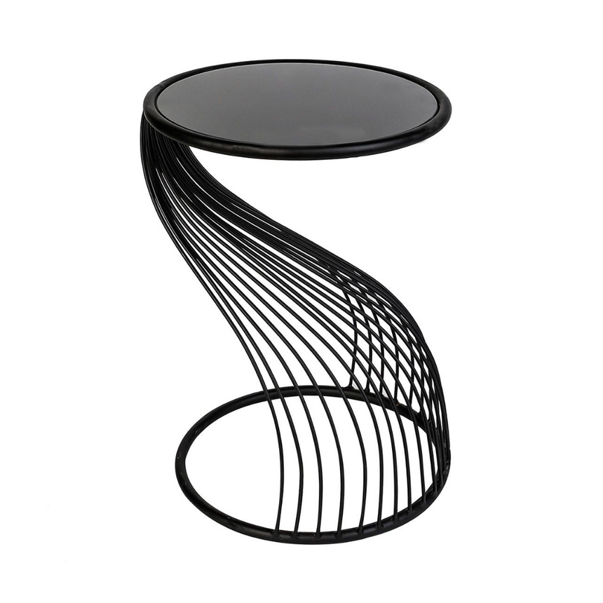 Ray glass side table Ø38.5