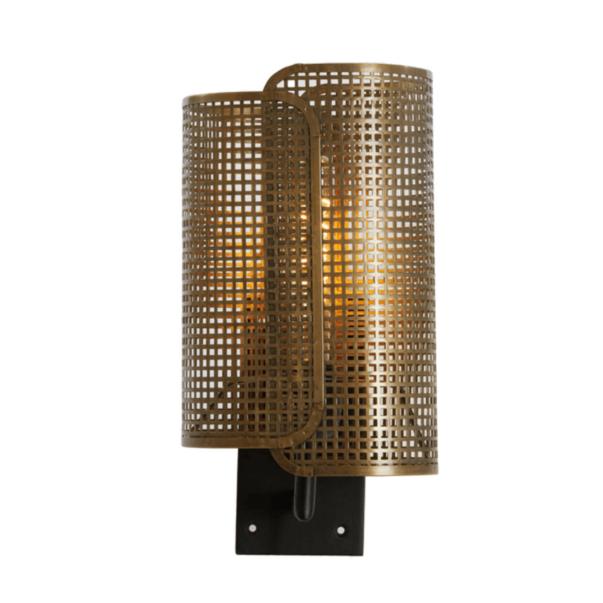 Teddy bear metal wall lamp