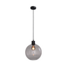 Lava 3-bulb dark gray glass pendant lamp