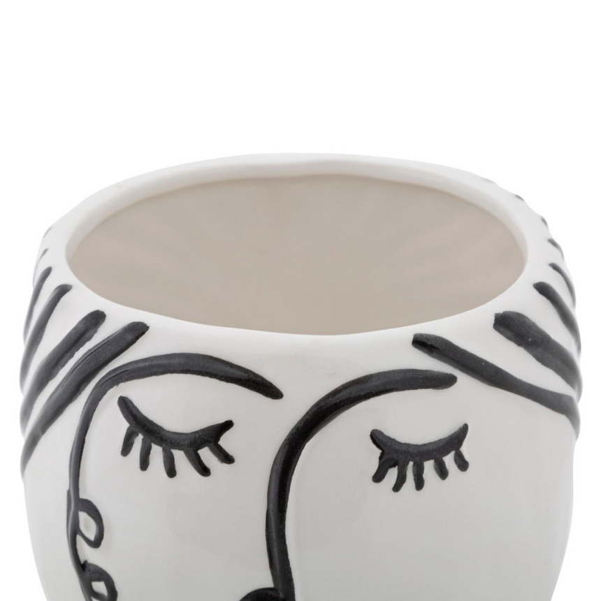 Face porcelán váza Ø14