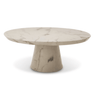 Disc stone coffee table