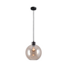 Lava 3-bulb dark gray glass pendant lamp