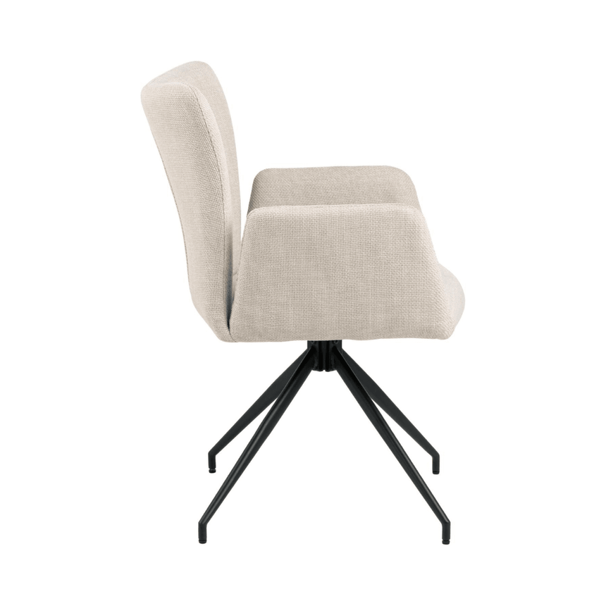 Laura fabric swivel chair