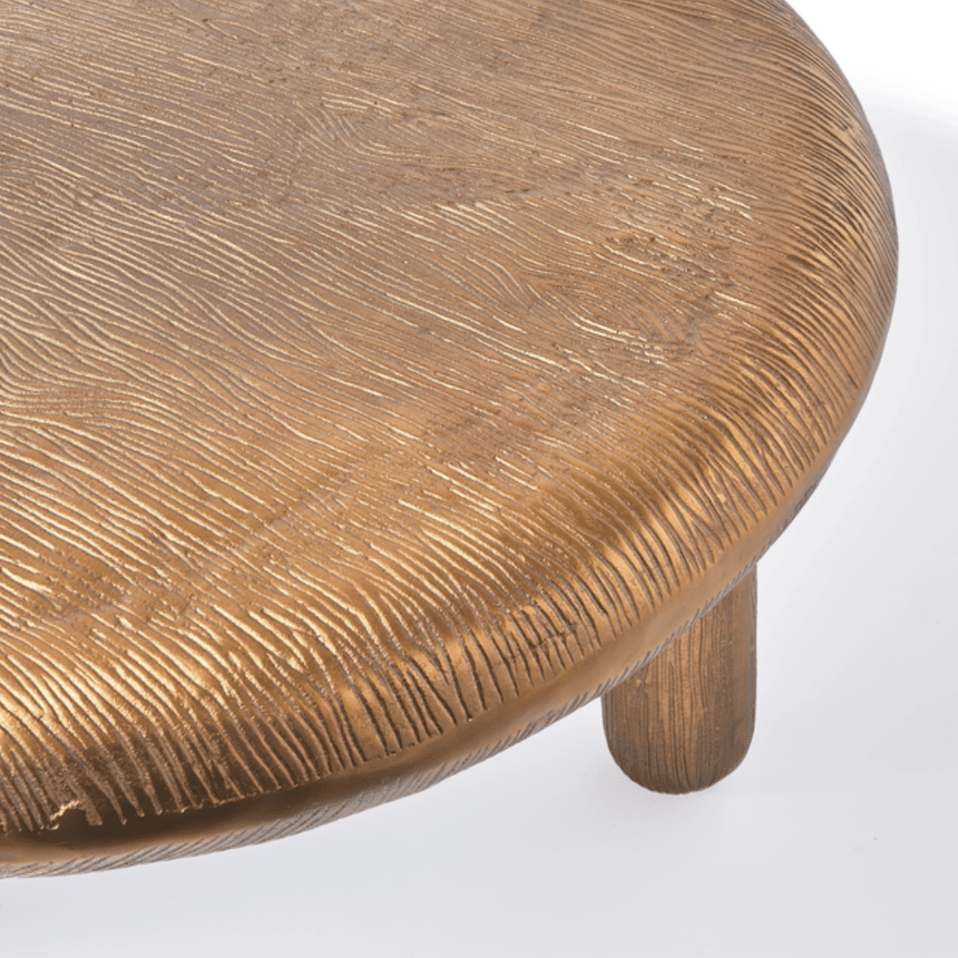 Thick Disk metal coffee table