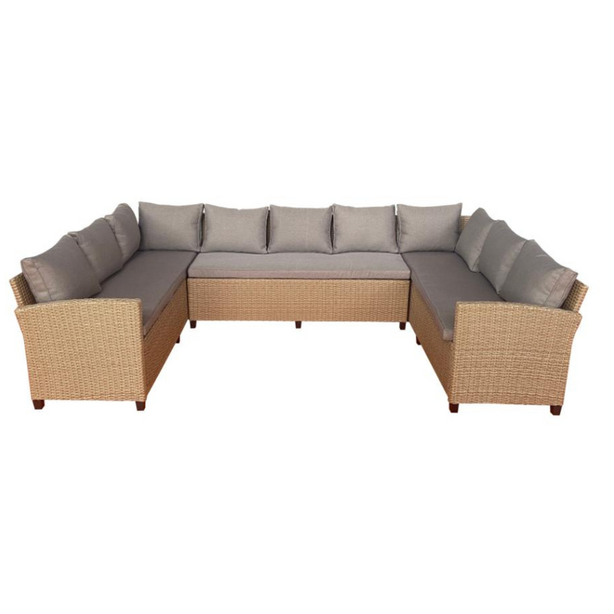 Unique 9-seater fabric sofa set 